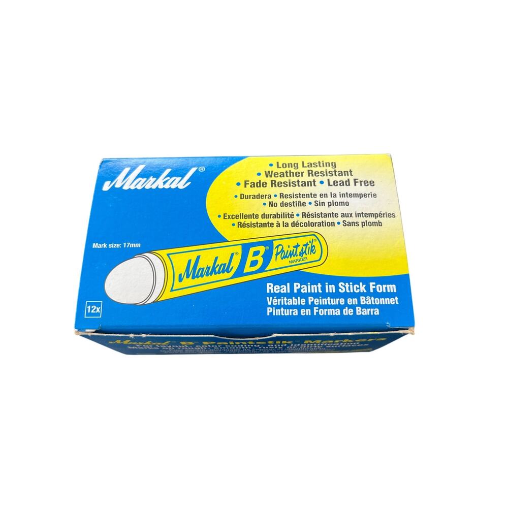 Yellow Paint  Sticks-12 per box -Markall #80221- Made in the USA